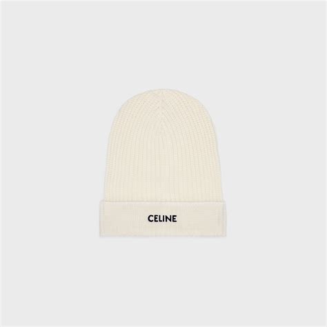 cream celine beanie